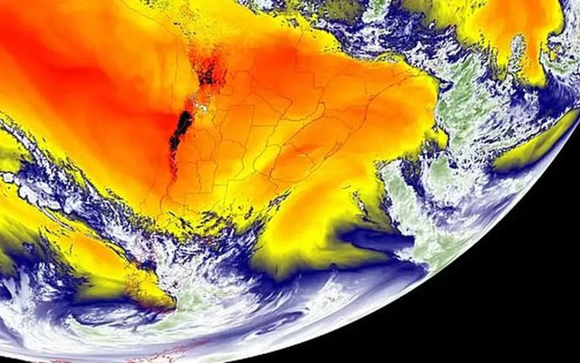 fenômeno, aquecimento do oceano, oscilação sul