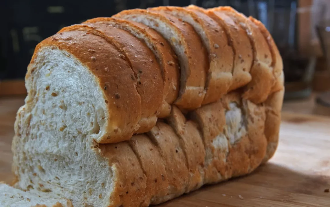 pão, de forma, com álcool;